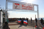 Portable Truss Finish Line for Marathon Racing