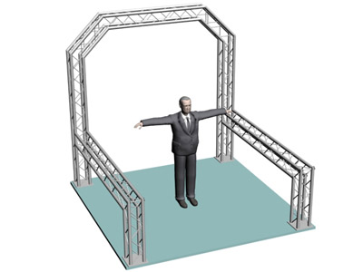 tradeshow booth displays. trade show truss system