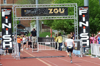 marathon finish line truss structure