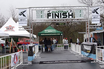 time clock truss system for marathon running race