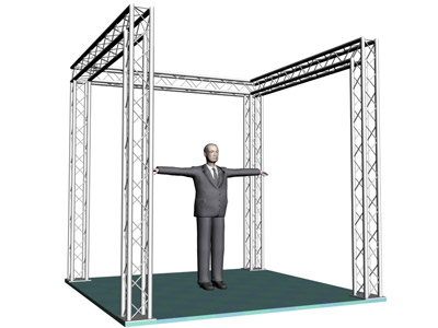 10 inch display truss