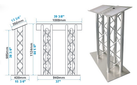 lARGE LECTERN FOR PRESENTATION ALUMINUM TRUSS LECTERN OR PODIUM