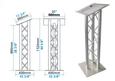 PODIUM FOR TRADE SHOW OR CHURCH AND HOUSE OF WORSHIP