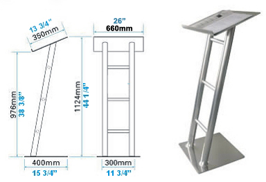 Presentation lectern podium for presentation