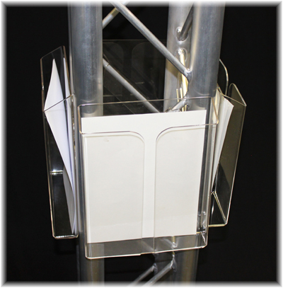 brochure holders for trade show display booth and exhibits
