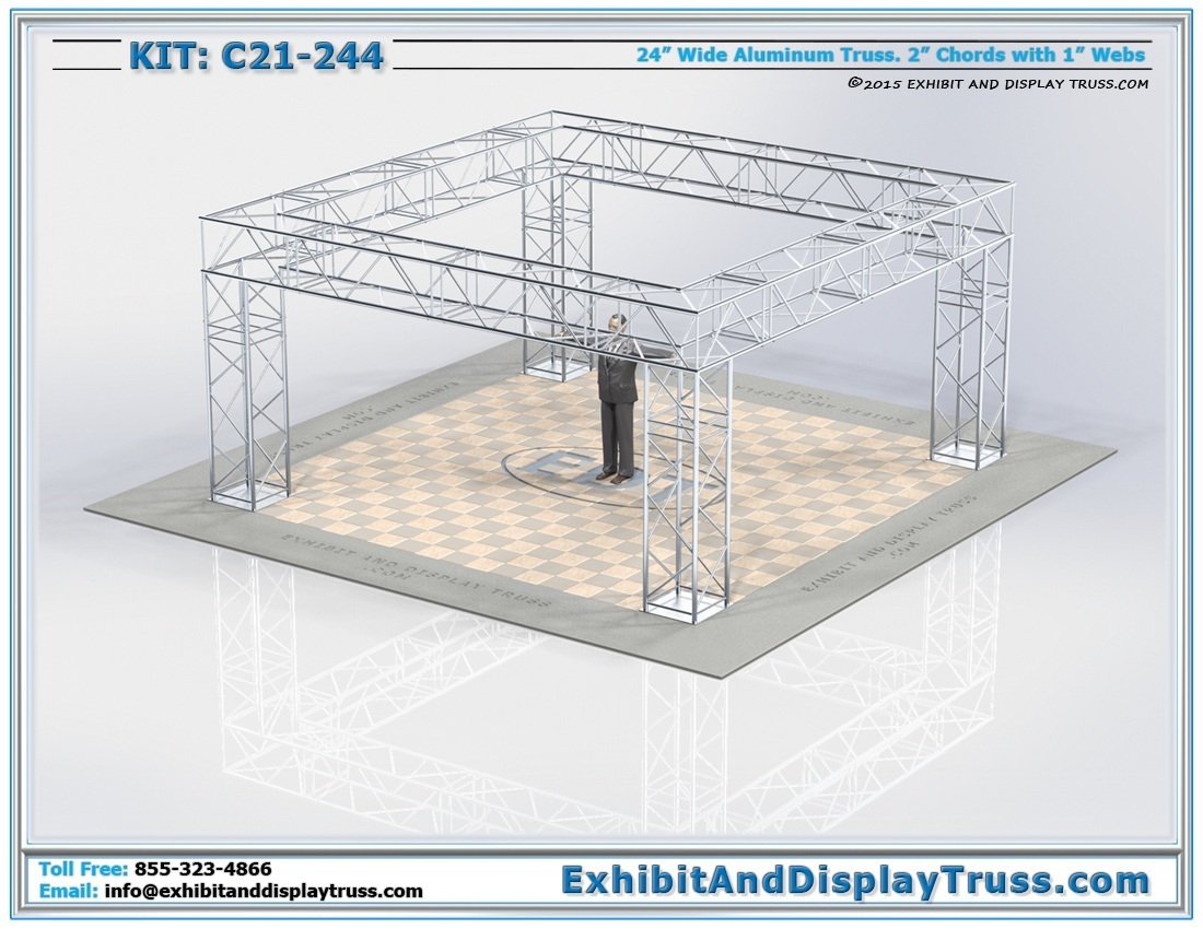 Kit: C21-244 / Heavy Duty Lighting Truss System and Trade Show Exhibit Display