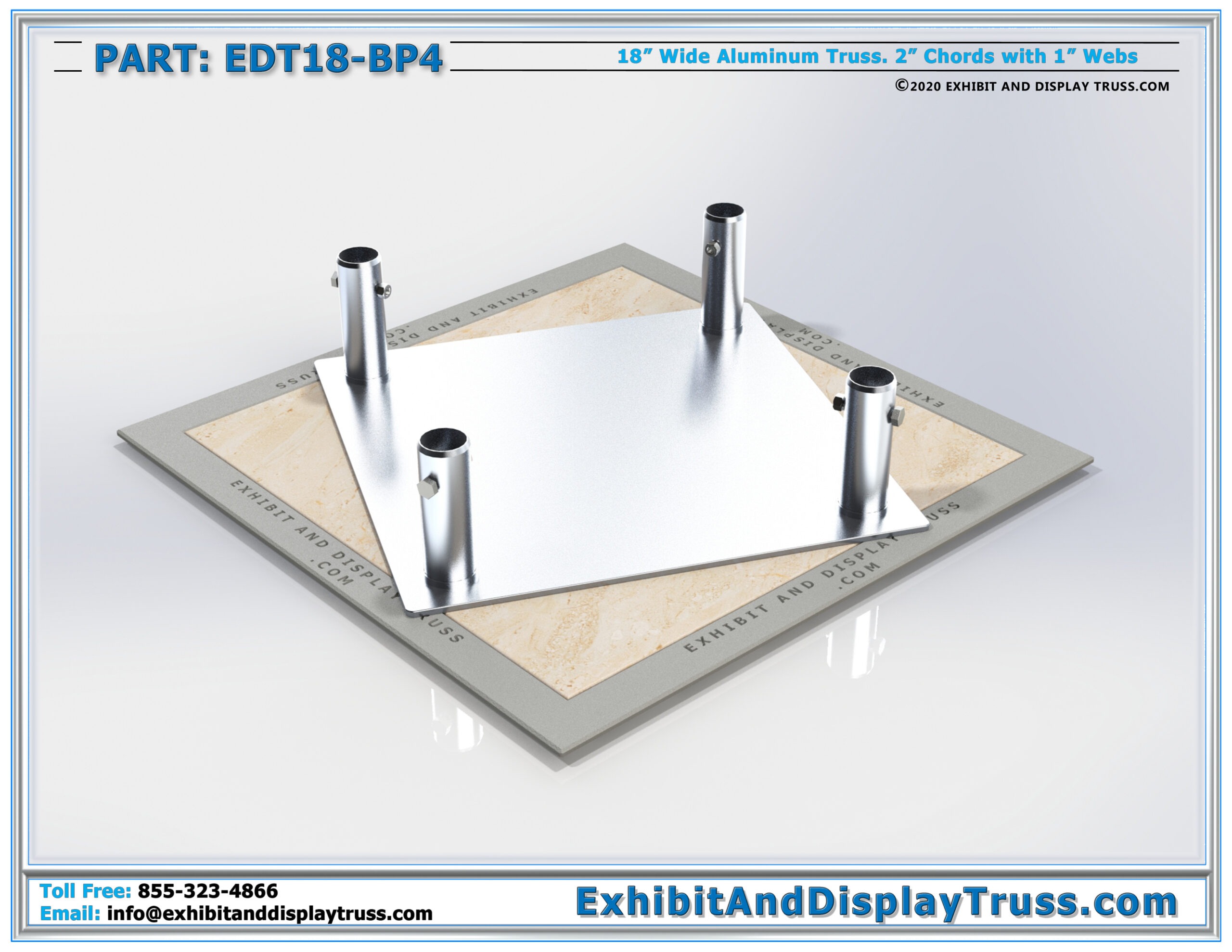EDT18-BP4 / 18″ Wide Box Base Plate