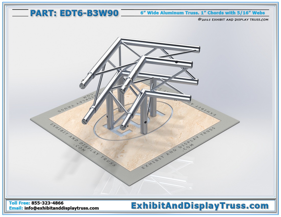EDT6-B3W90 / 3 Way 90° Box Junction