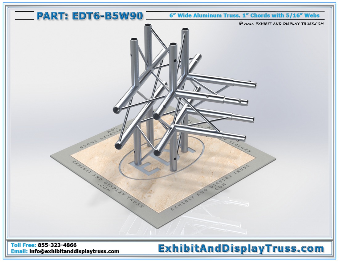 EDT6-B5W90 / 5 Way 90° Box Junction