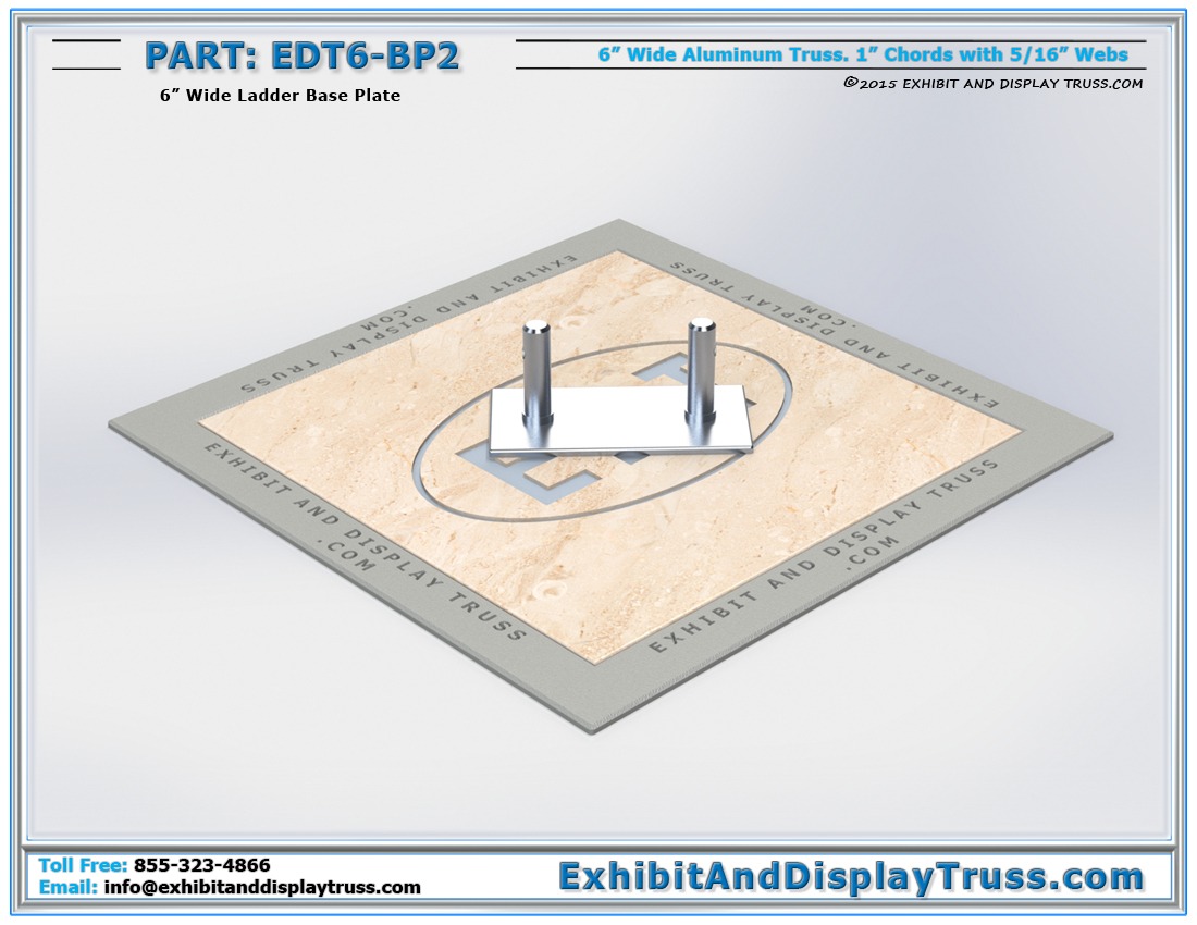 EDT6-BP2 / 6″ Wide Ladder Base Plate