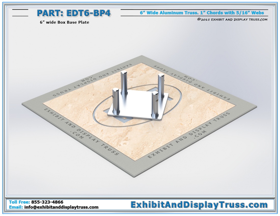 EDT6-BP4 / 6″ Wide Box Base Plate