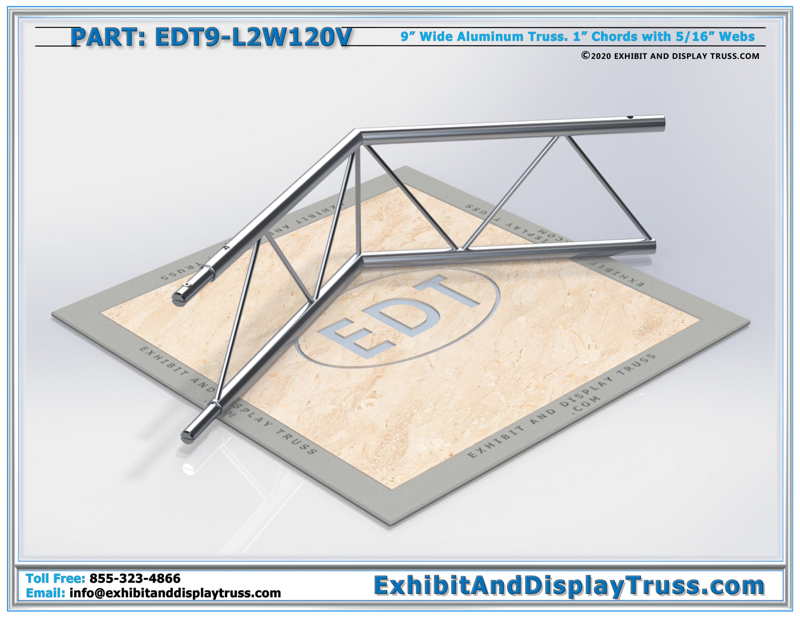 EDT9-L2W120V / 2 Way 120° Ladder Junction Vertical