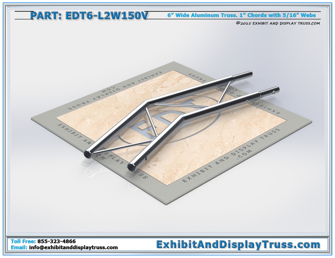 PART: EDT6-L2W150H / 2 Way 150° Ladder Junction Horizontal