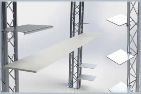 shelf shelves aluminum truss shelving shelf system